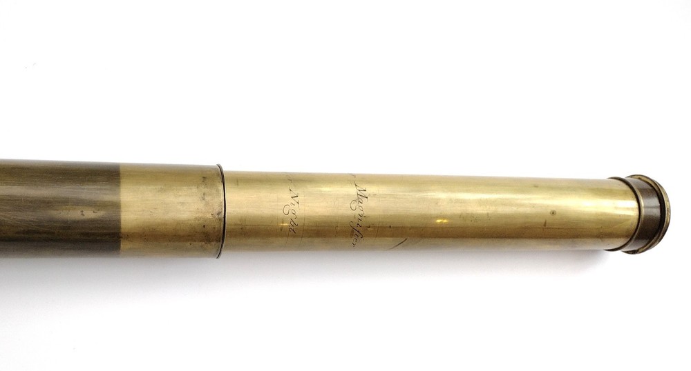 A large three draw telescope by Dollond - 'Improved Telescope'.