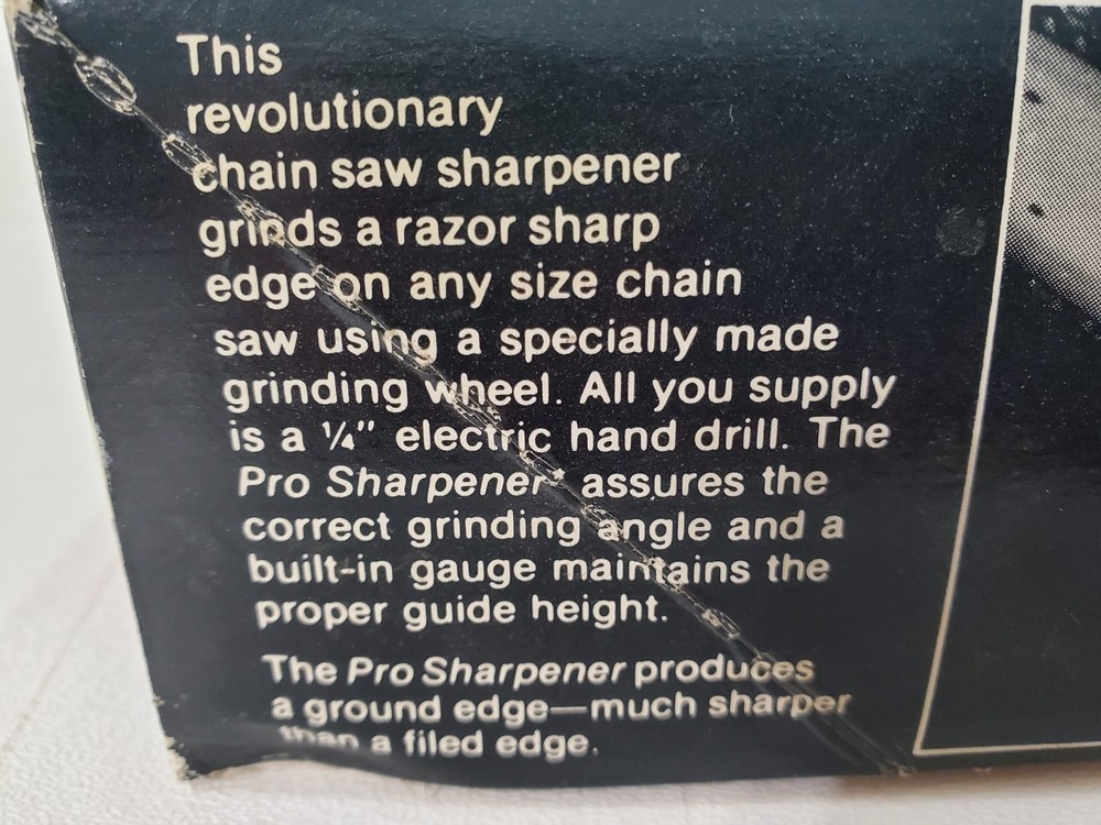 PRO SHARP CORP CHAIN SAW SHARPENER VTG USA