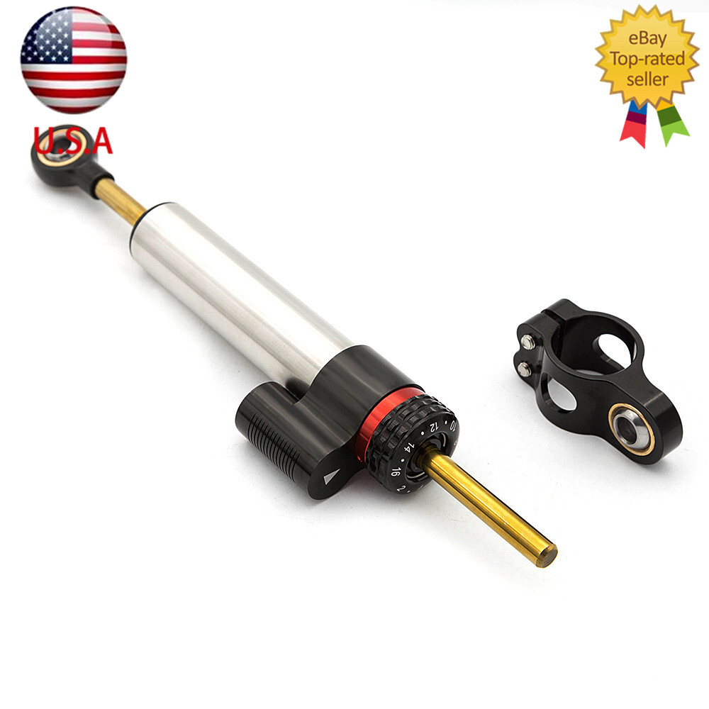 For Ducati Monster 696 CNC Steering Damper & Bracket Mount Kit Holder Support