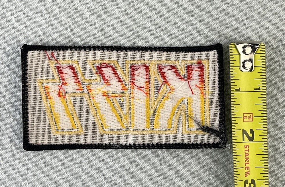 Kiss Band Classic Logo Red/Yellow Embroidered 2”x4” Iron On/Sew Patch