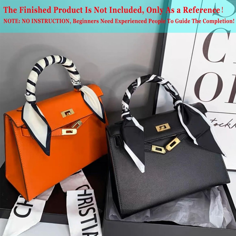 RIVEENY Handbag Shoulder Bag Acrylic Template,Leather Pattern transparently