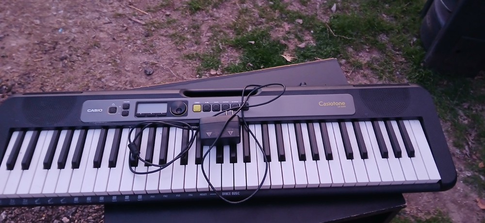 Casio LK-S250 Electronic Keyboard Black Tested Working