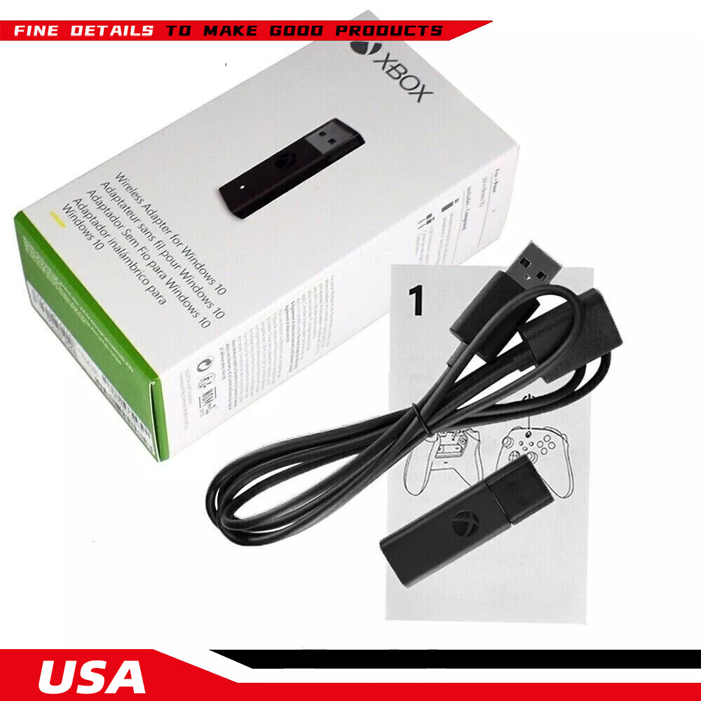 Official Wireless Xbox One Controller Adapter USB Receiver Microsoft Windows PC