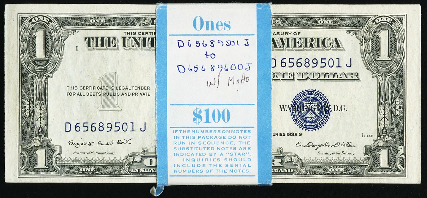 ✯10x $1 Silver Certificates UNC Lot ✯ CU Consecutive From Pack Estate ✯