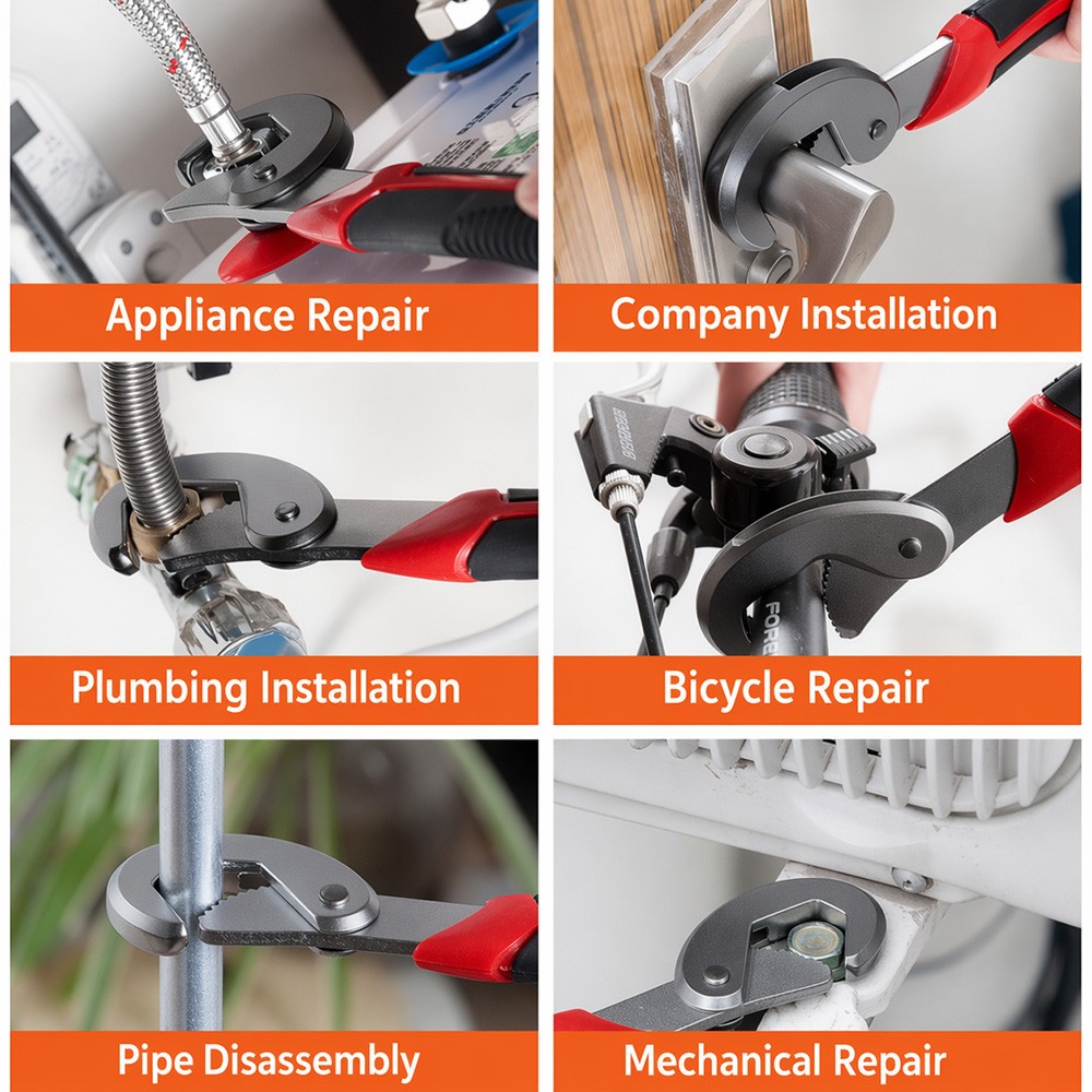 2PC Snap'N Grip 9-32mm Adjustable Wrench Spanner Universal Quick Multi-functIon