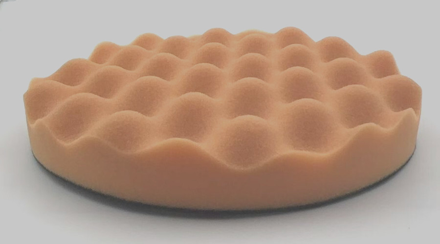 8 Inch Foam Compounding Buffing Pad, Single Sided, Flat Back Hook & Loop-TX49D