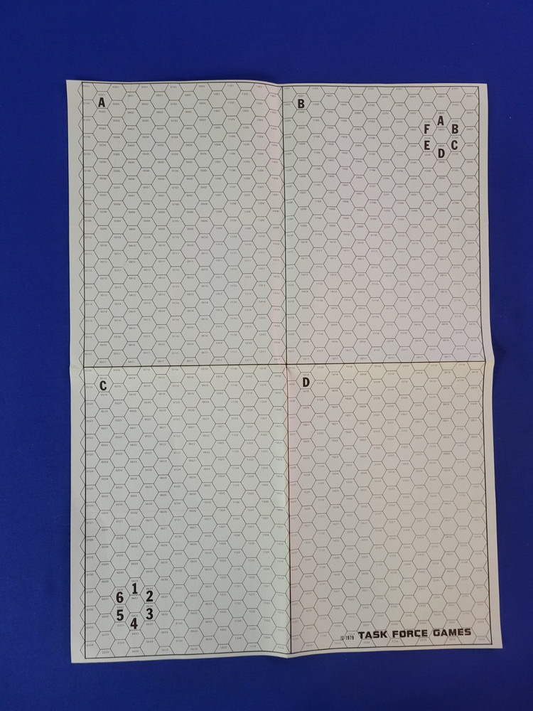 Star Fleet Battles Map - Quadrant A, B, C & D