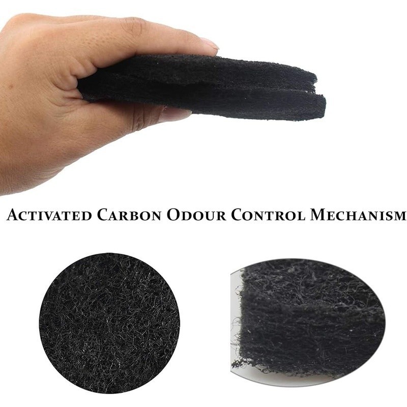 Odorless Indoor Compost Bin Filters Activated Carbon 8 Pack Replacement New
