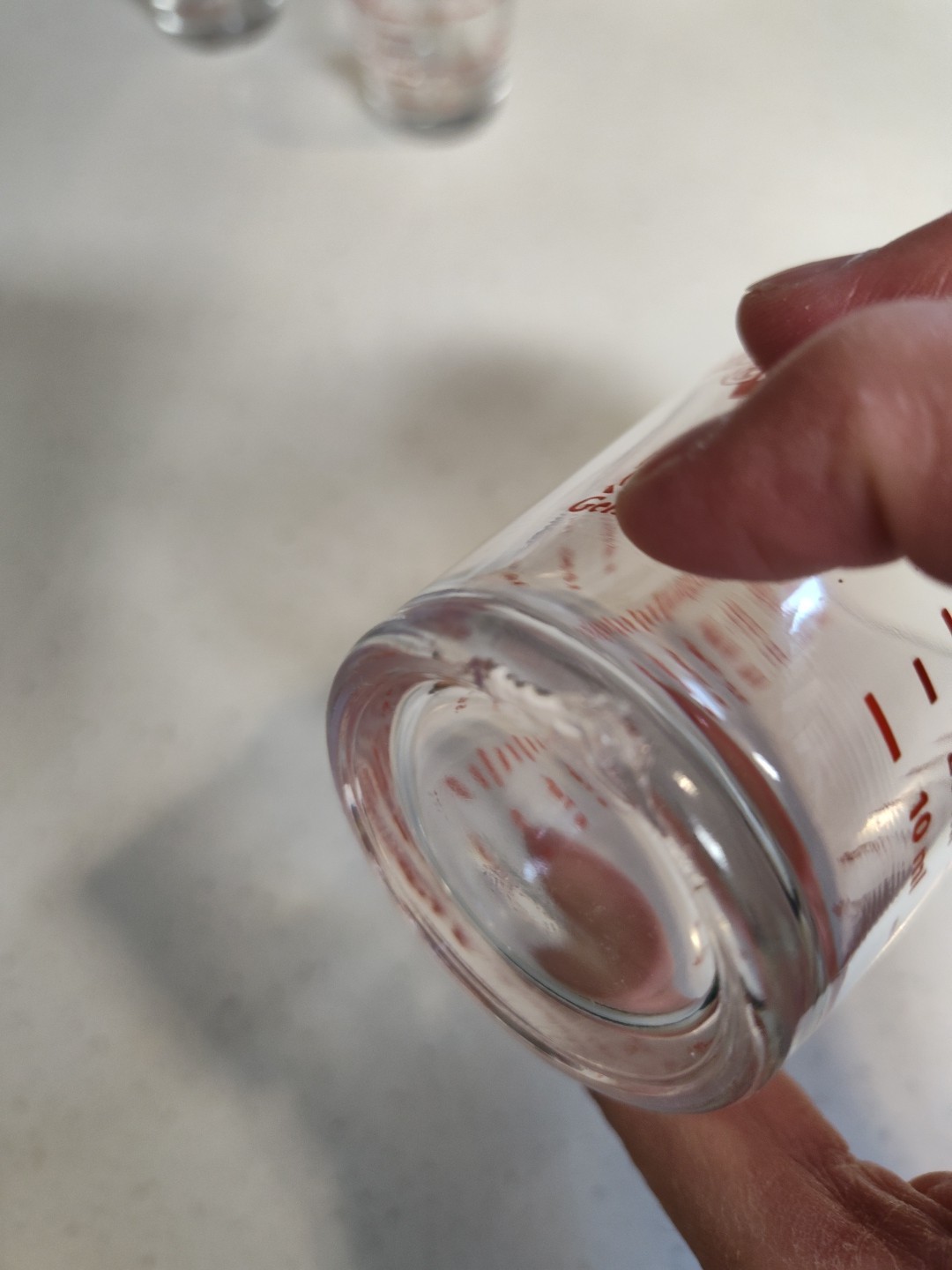 Lot of Measuring Glasses 2 - 1.5 oz, 2.6 oz, 4 oz, and 5 oz Anchor Hocking Gemco