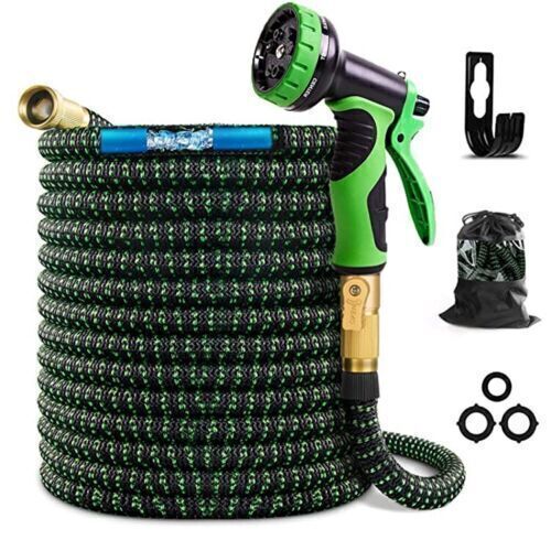 50FT 100FT 4X Stronger Deluxe Heavy Duty Expandable Flexible Garden Water Hose
