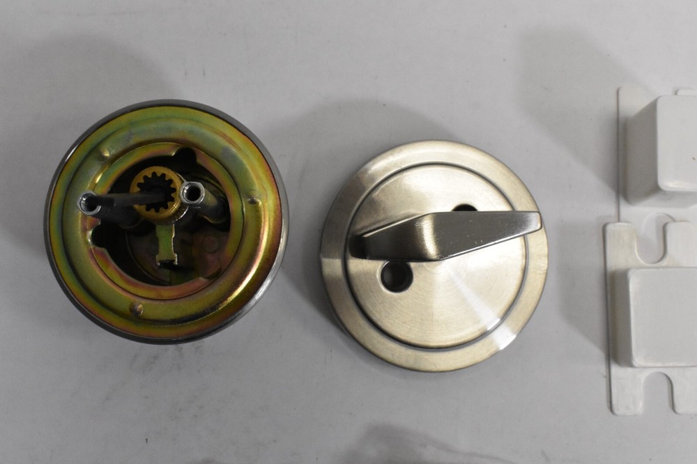Front Entry Door Combo Handle Lock Set Wave Lever Single Deadbolt