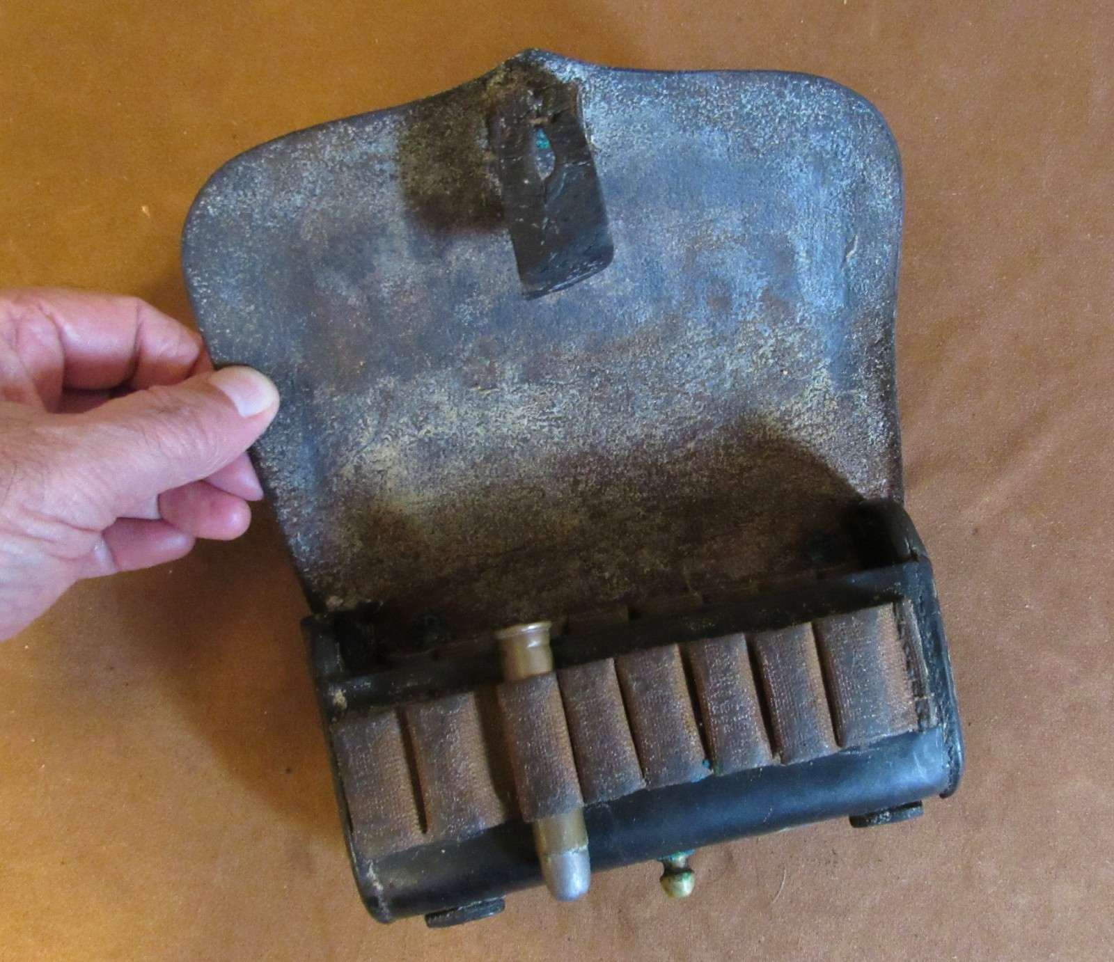 1870's Early Indian wars original 45/70 Hagner No 2 Cartridge Pouch Custer Era