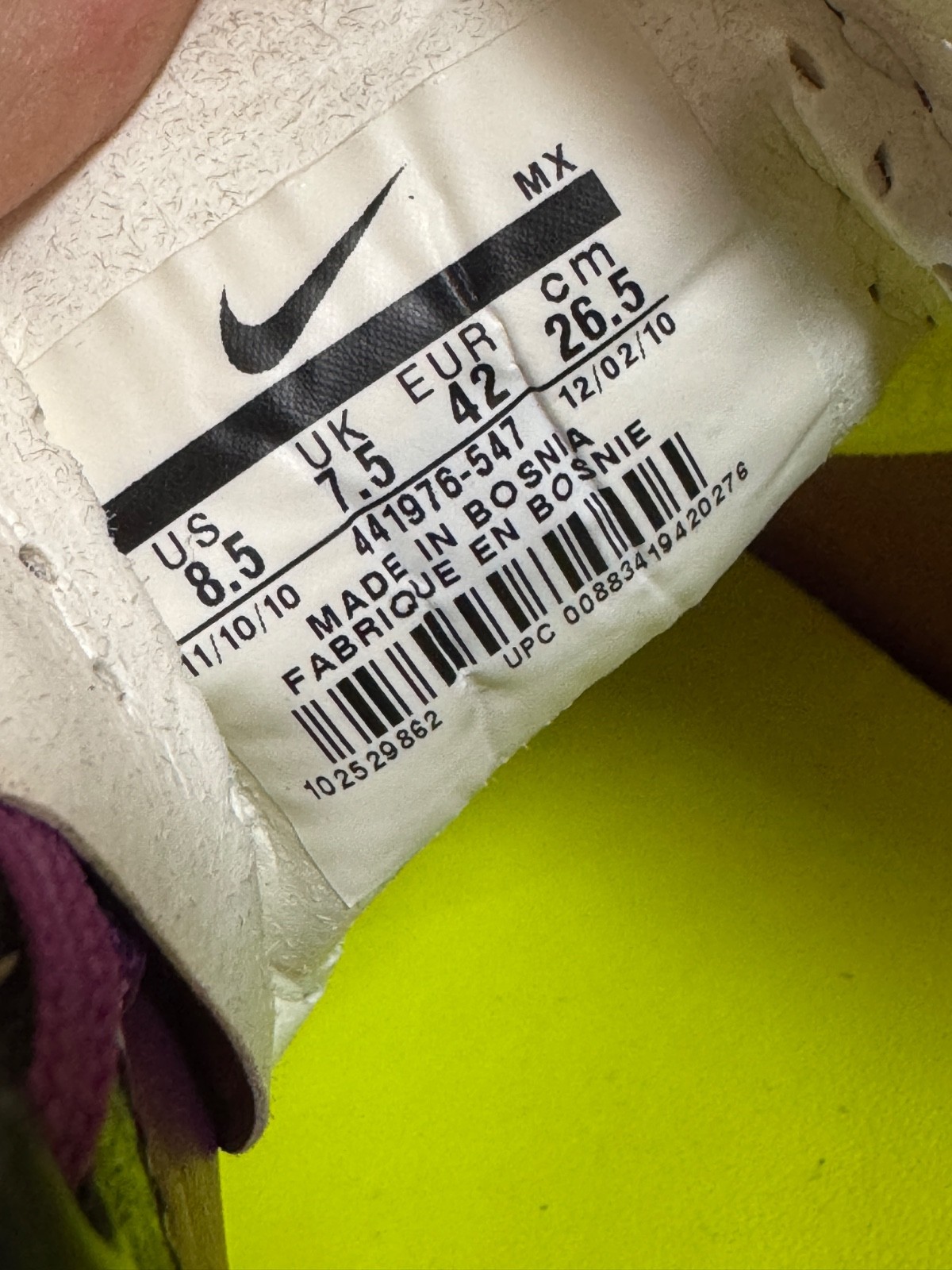 Vintage Nike Mercurial Vapor VII FG Elite Soccer Cleats 441976-547 US 8.5 / EUR