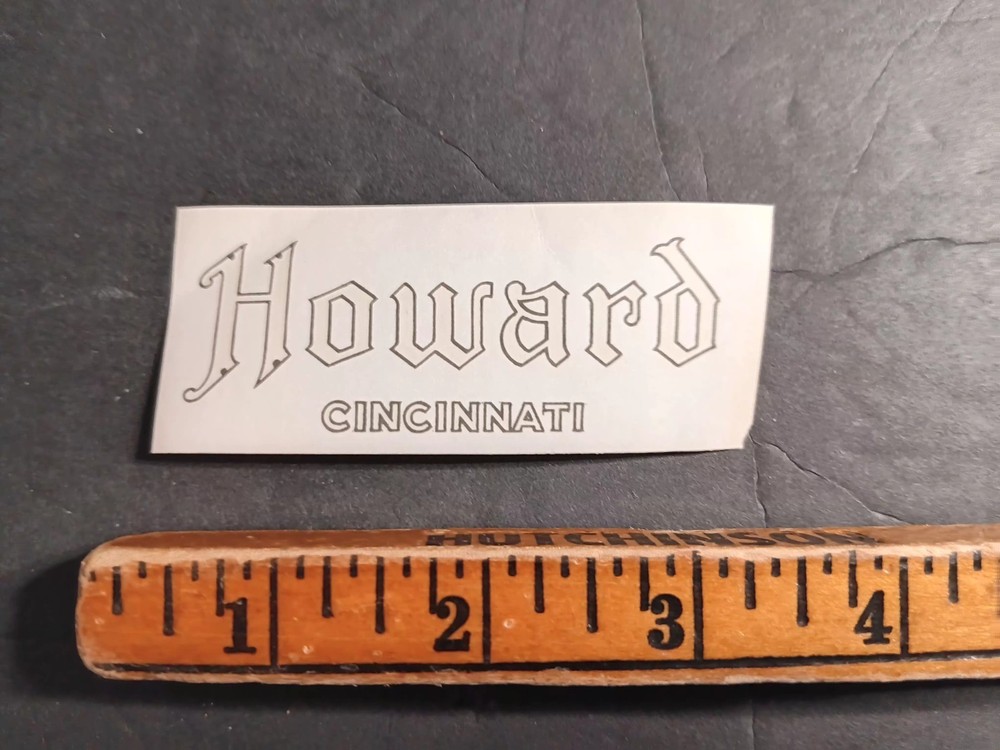 HOWARD CINCINNATI  -  Piano Fallboard Decal