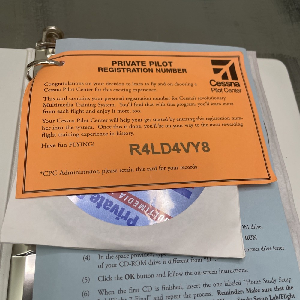 Cessna Private Pilot Cleared For Take Off Multimedia Training 31 Computer Discs