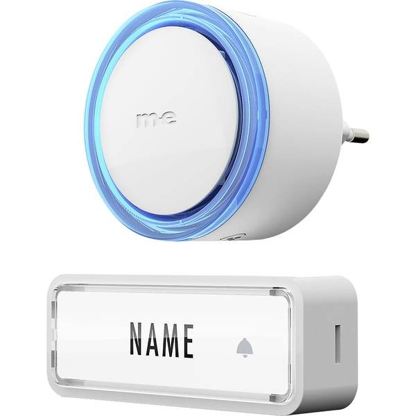 m-e modern-electronics 41150 Wireless Doorbell Complete Kit with Tag