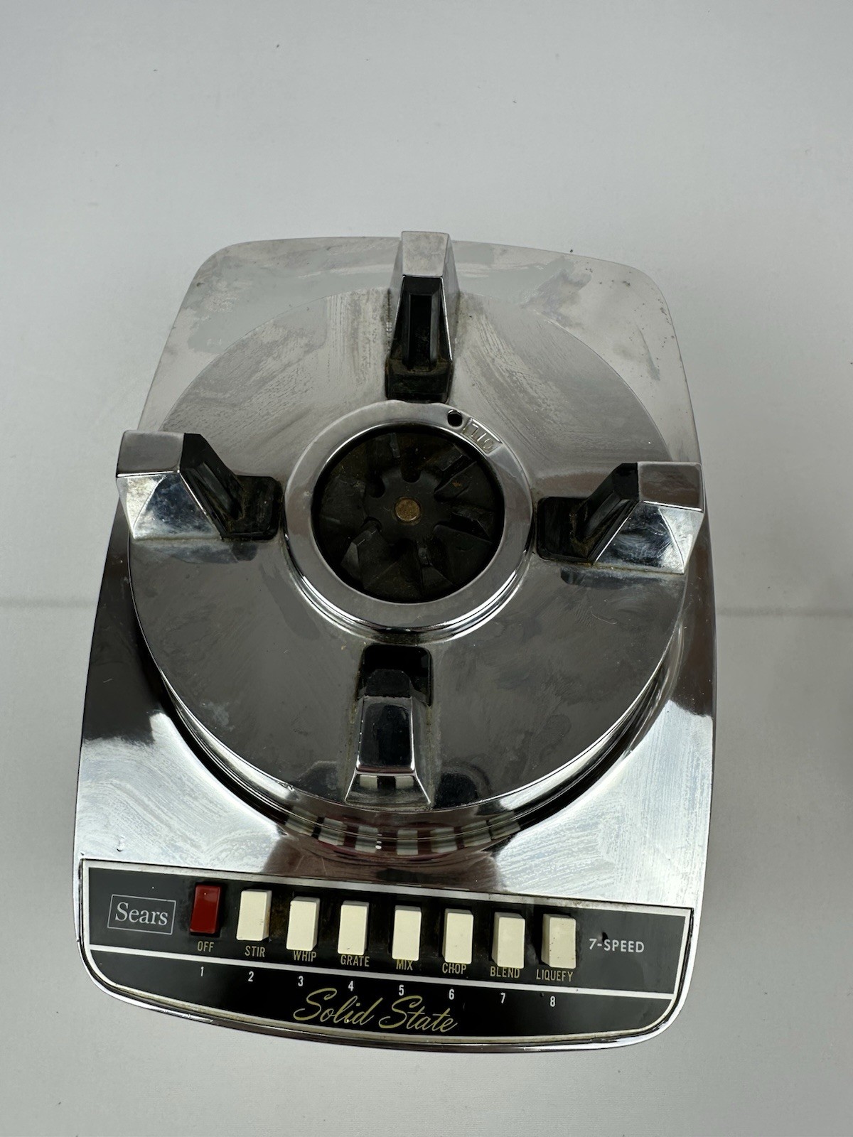 Vintage 1960's MCM Mid Century Modern Sears 7 Speed 40oz Blender With Real Glass