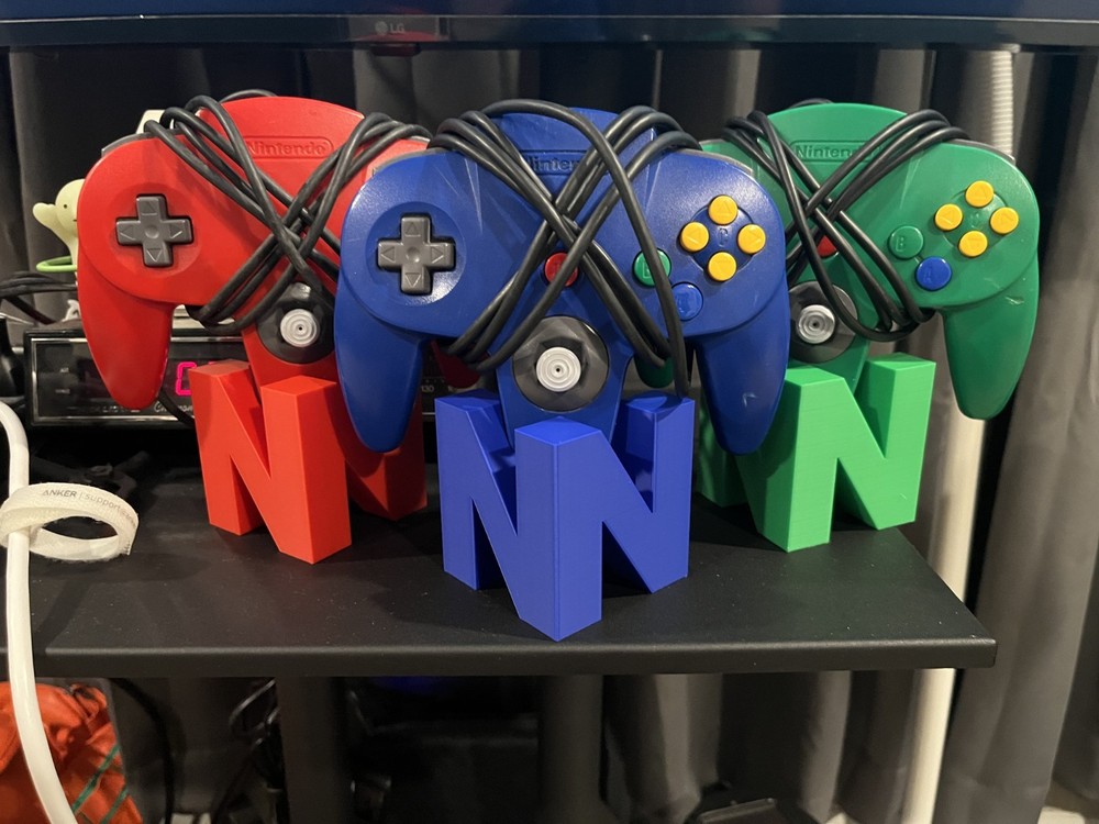 Nintendo 64 Controller Stand / N64 Display Stand, Great for Collectors
