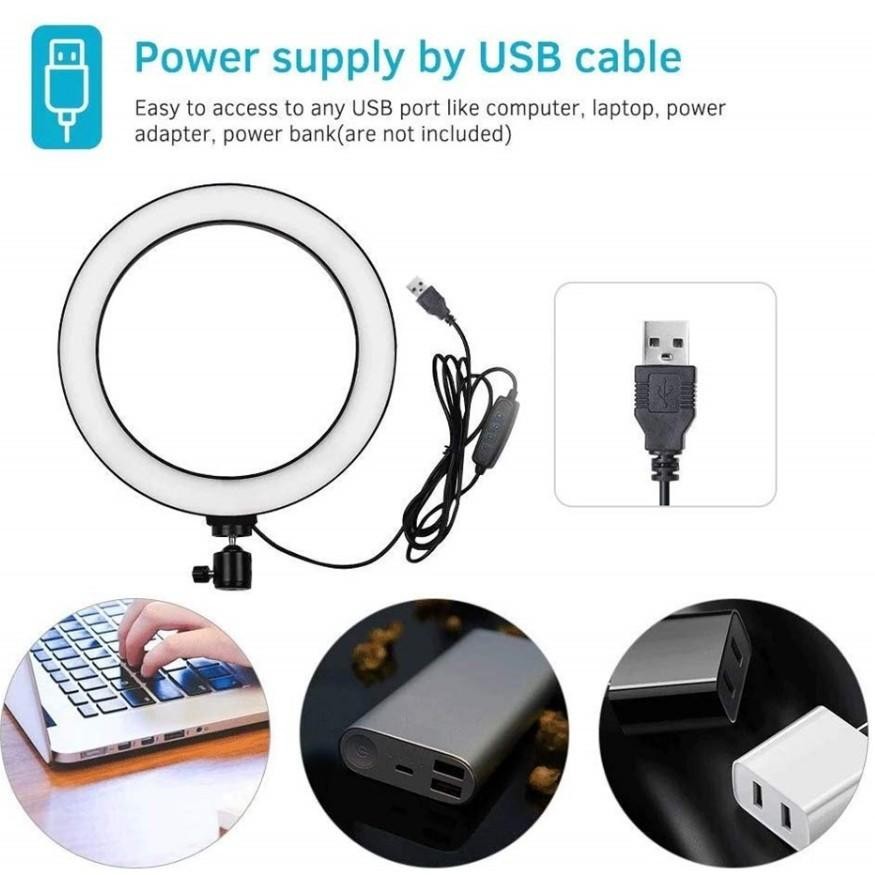 Practical USB interface adjustable fill light beauty lamp without holder