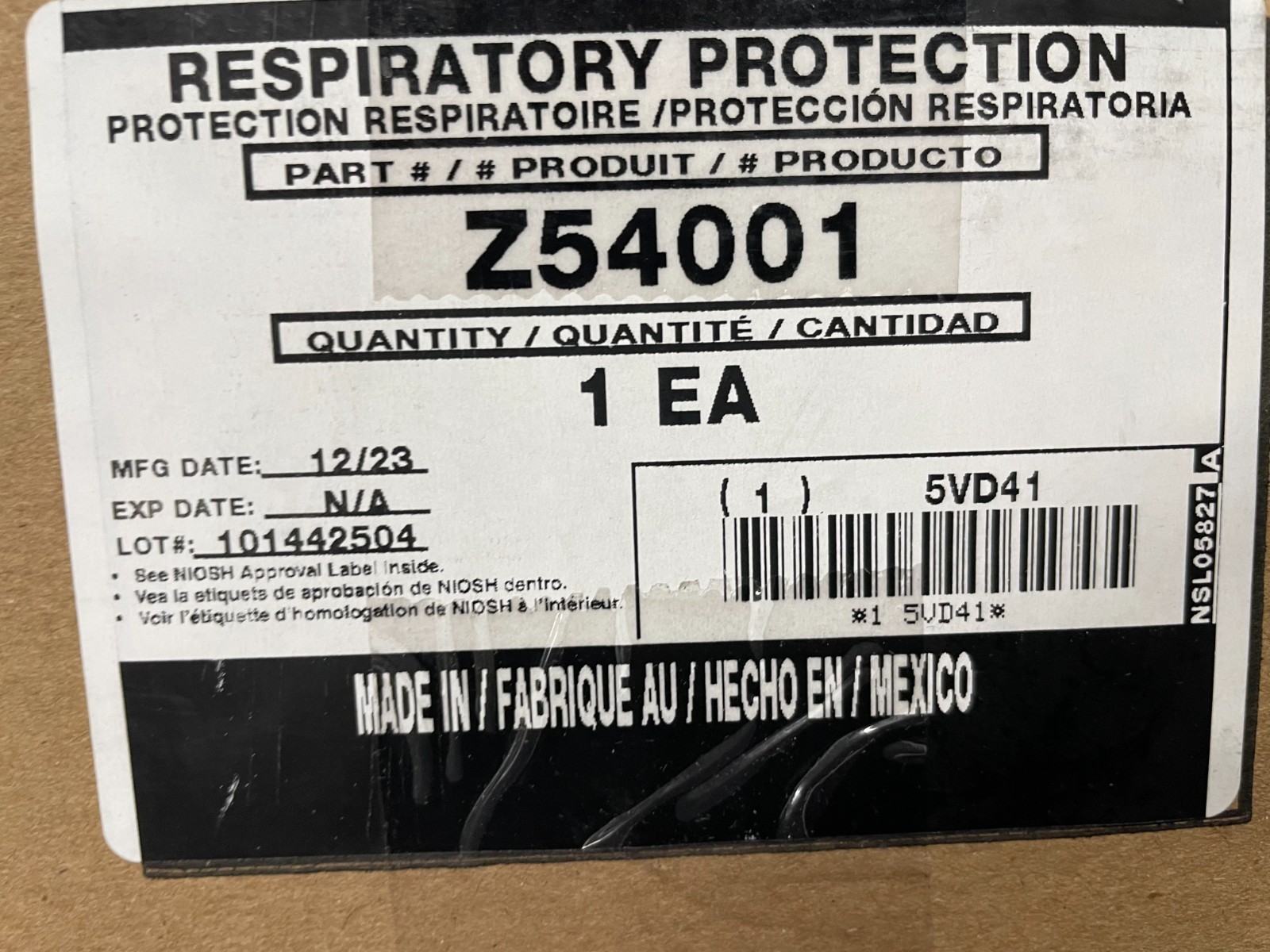 Honeywell 54001 North Air-Purifying Respiratory Full Face Protection Mask M/L