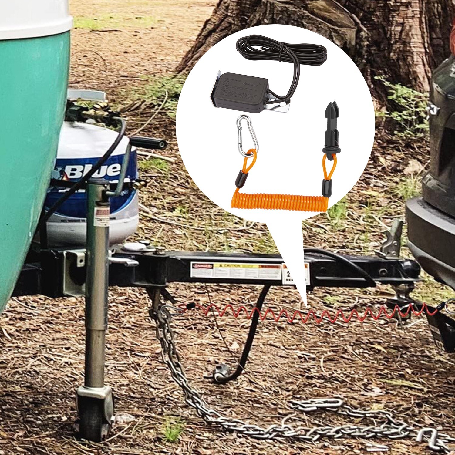 4 Feet Trailer Breakaway Switch Trailer Break Control kit Electric Brake Switch