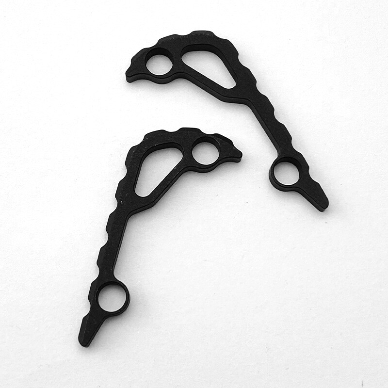 2PC Black/Silver Aluminium Alloy Back Spacer For Benchmade Bugout 535