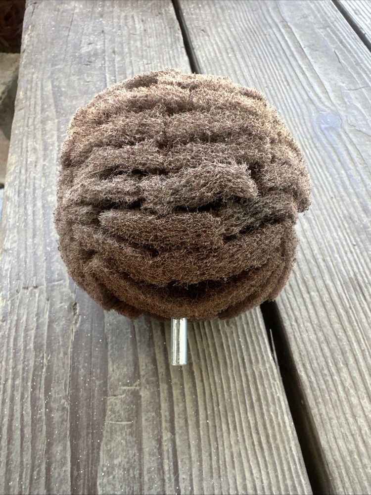Abrasive Scuffing Ball With Drill Attachment