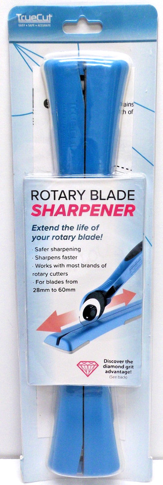 TRUECUT TrueSharp Linear ROTARY Blade SHARPENER, Diamond Grit Stone. Razor Sharp