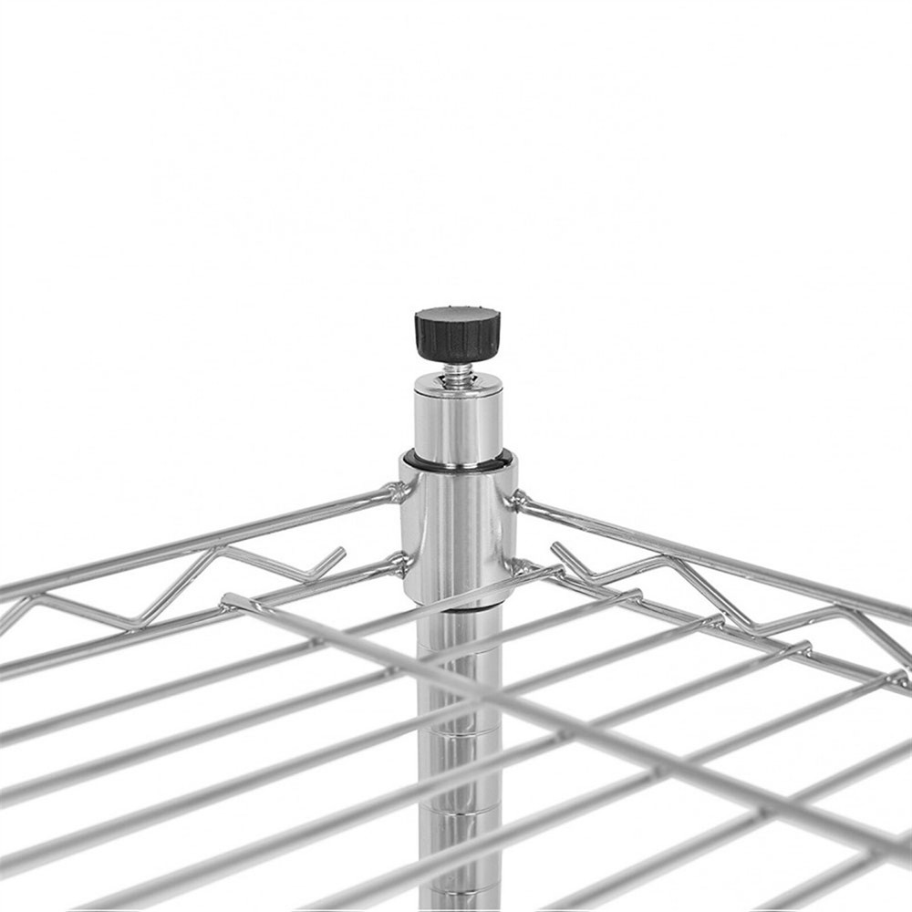 Wire Shelving Unit Adjustable Metal Chrome Shelf Rack Kitchen Storage Organizer