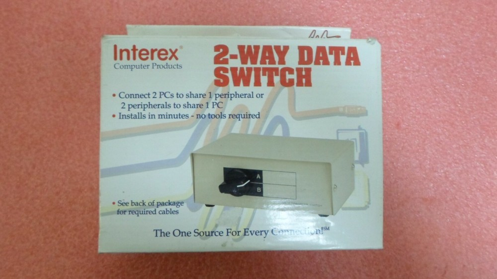 NOB INTEREX  MDS-1A EXTERNAL 2 WAY DATA SWITCH