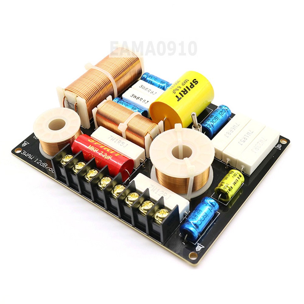 3-Way HiFi Speaker Frequency Divider Tweeter Woofer Midrange Crossover Filter