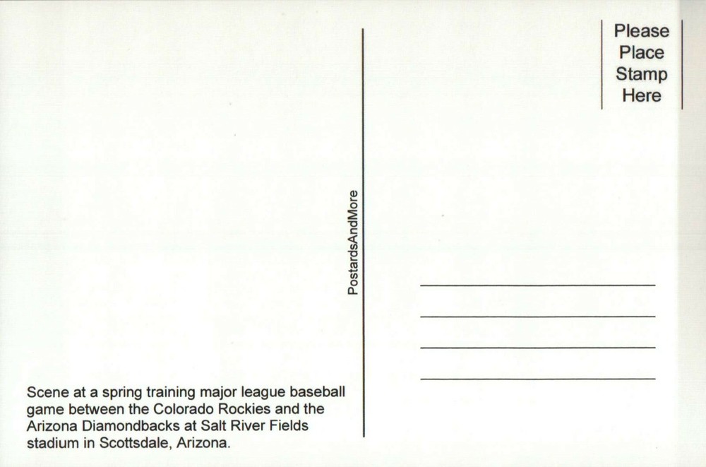 Salt River Fields Stadium Scottsdale Arizona Baseball Spring Training - Postcard