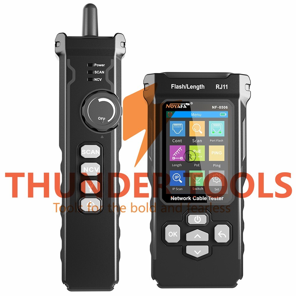 Thunder Tools NOYAFA NF-8506 LCD Digital Network Cable Tester Rechargeable