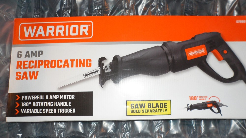 WARRIOR  6 Amp Rotating Handle Variable Speed Reciprocating Saw New In Box