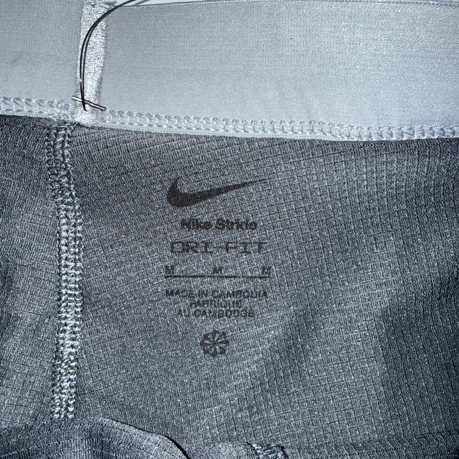 New Men’s M Nike Stride Running Lined 5” Inseam Dri-Fit Gray Workout Gym Shorts