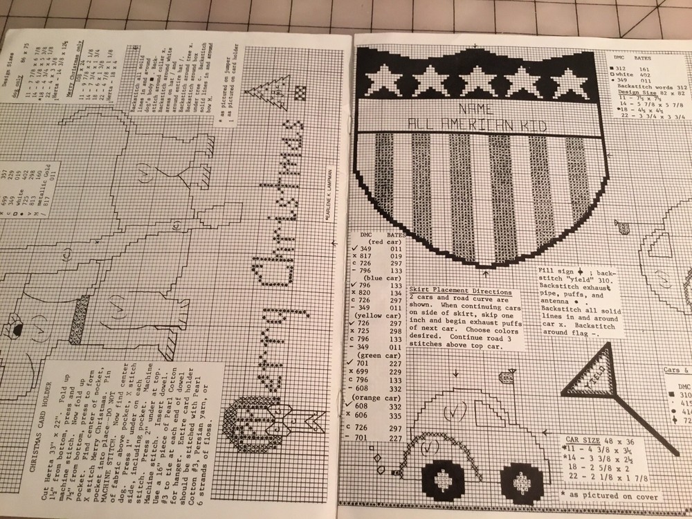 Sew and Tell by Earlene Cross Stitch Decorations Pattern/Instructions Leaflet
