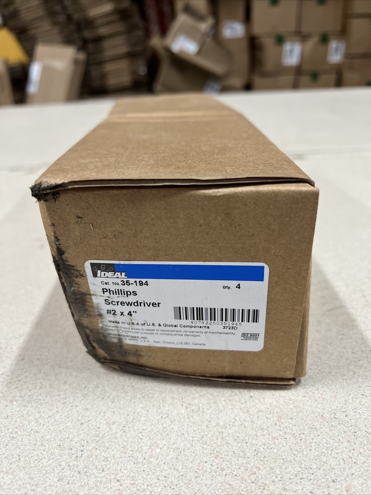 Ideal 35-194 Phillips Screwdriver #2 x 4" (4 PACK)