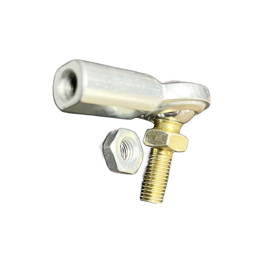 1/4" Female Heim Joint/Rod End with Stud and Jam Nut