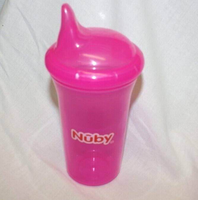 Nuby Sippy Cup No Spill Baby or Toddler w/ Dual Flow Valve New - Select Color