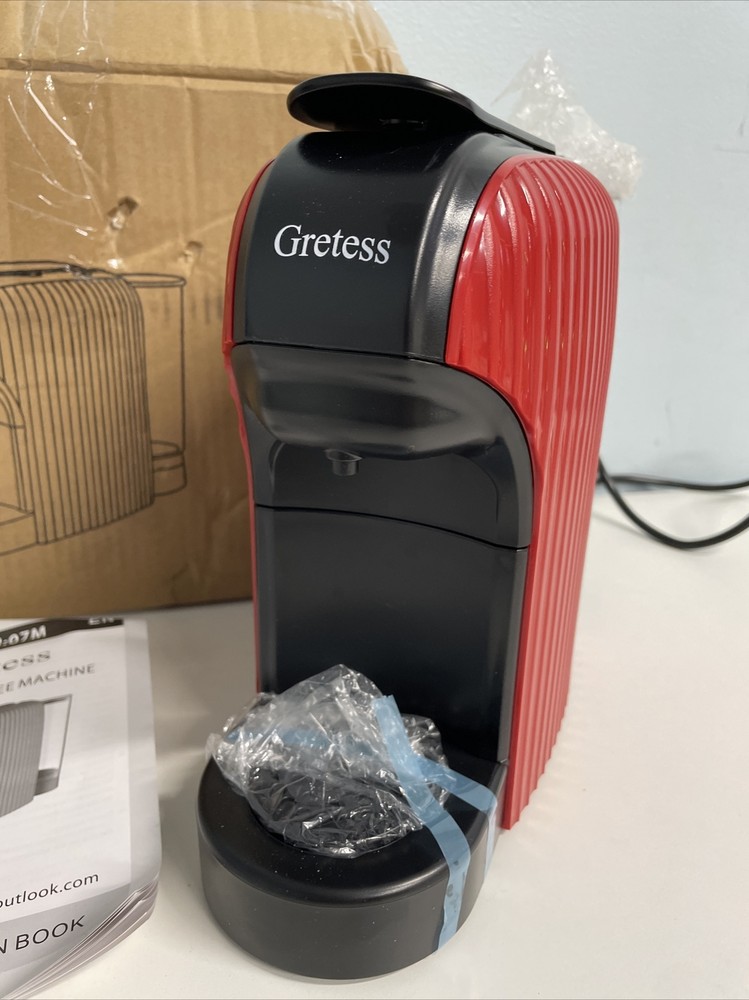 Gretess Espresso Machine, Coffee Machine Programmable Buttons for Espresso RETUR