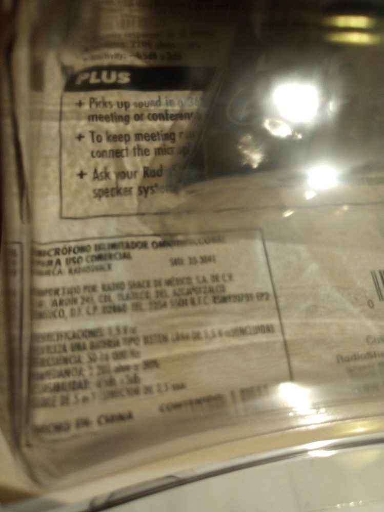 Radio Shack microphone