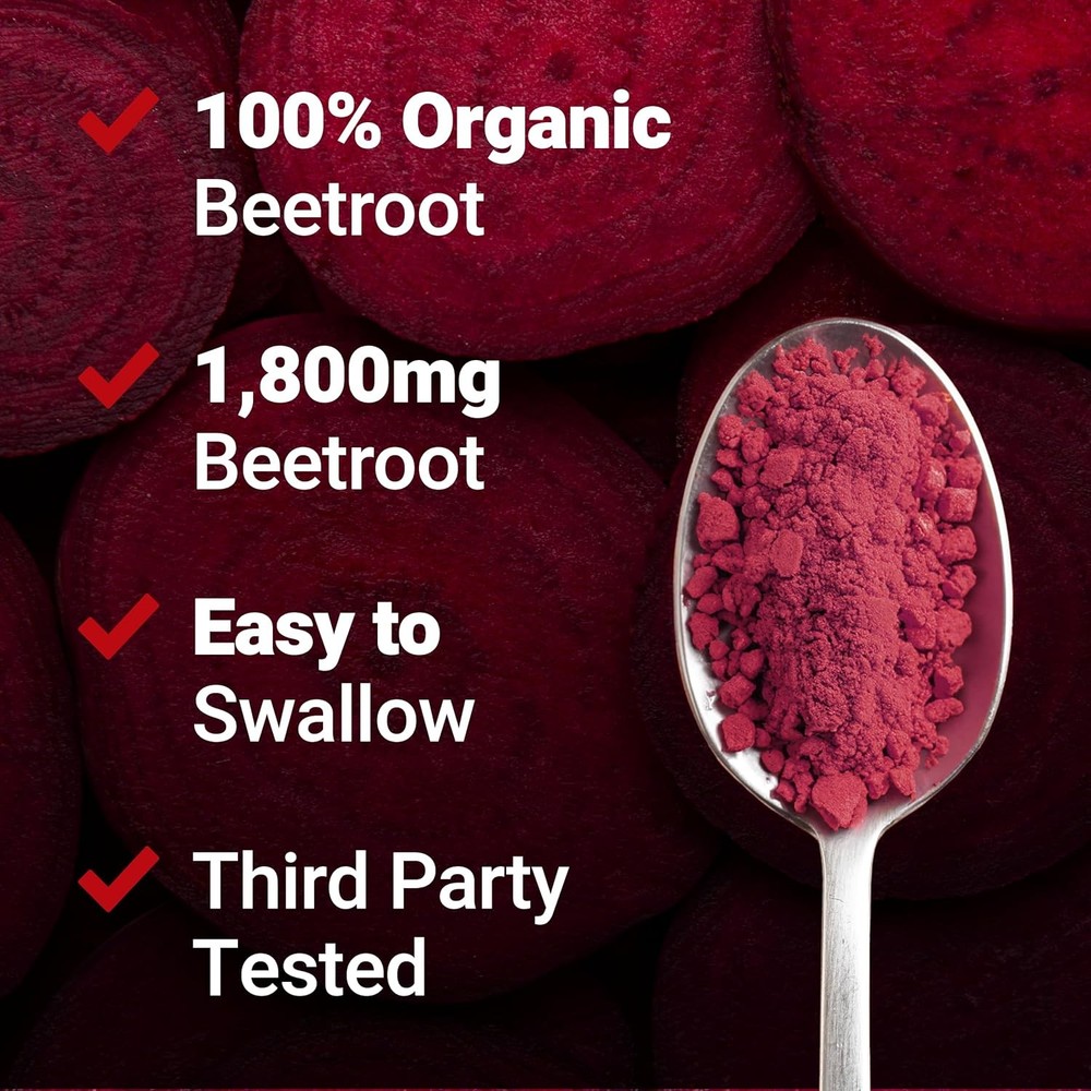 1-3X Total Beets Blood Pressure Support Beet Root Capsules, Circulation Support
