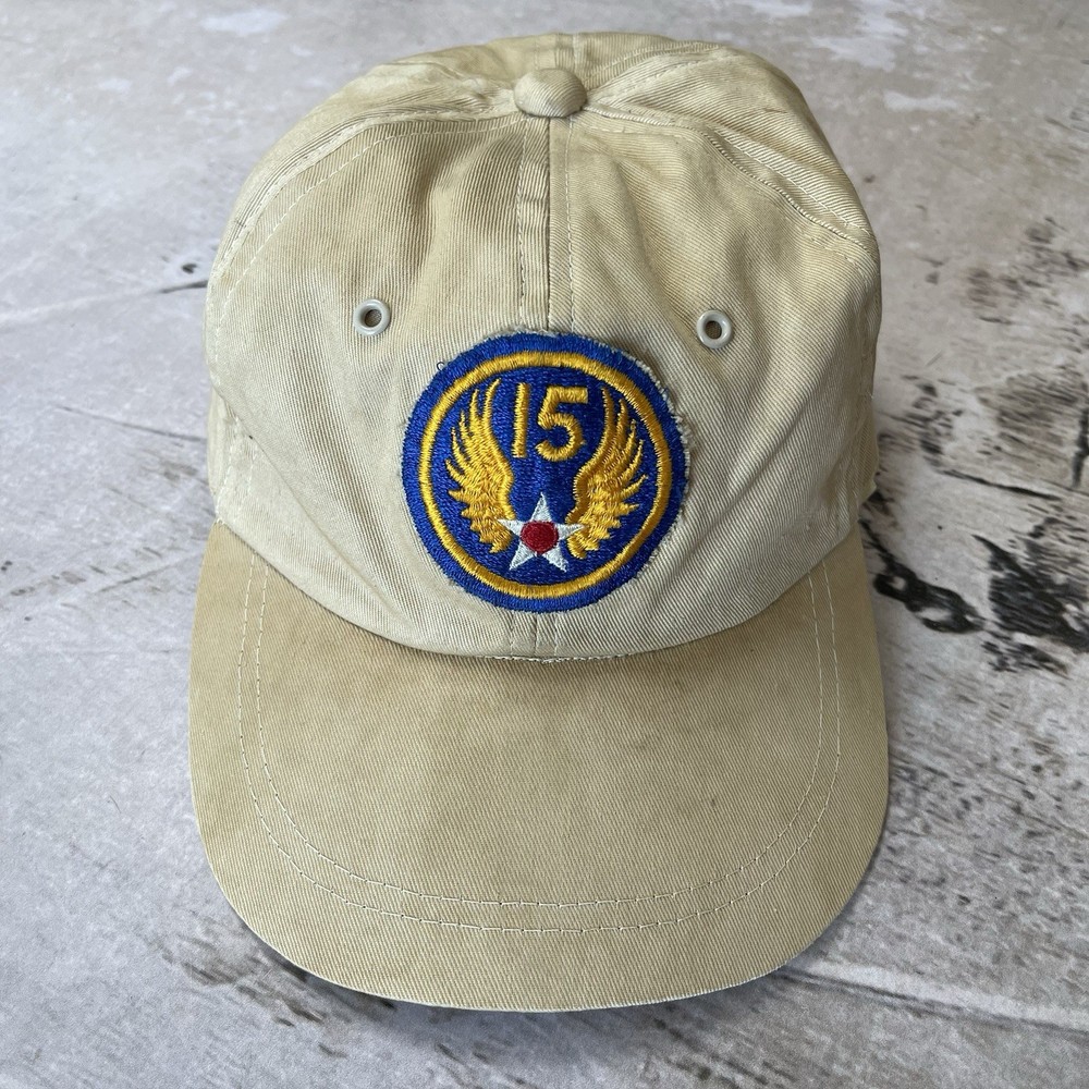 Vintage WW2 15th Division Army Air Force Hat with Patch