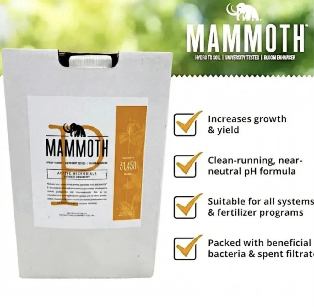 1000ML Mammoth Active Microbials Hydroponic Supplement Liquid Concentrate