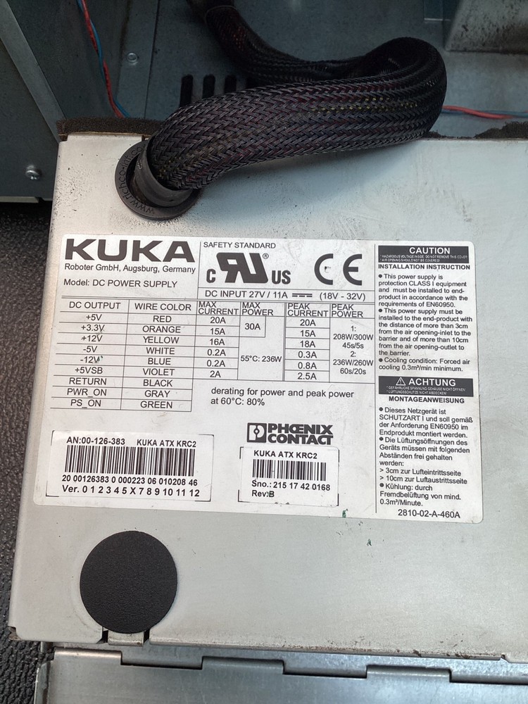 KUKA KPC ED05 133594 ROBOT CONTROLLER 24VDC USED