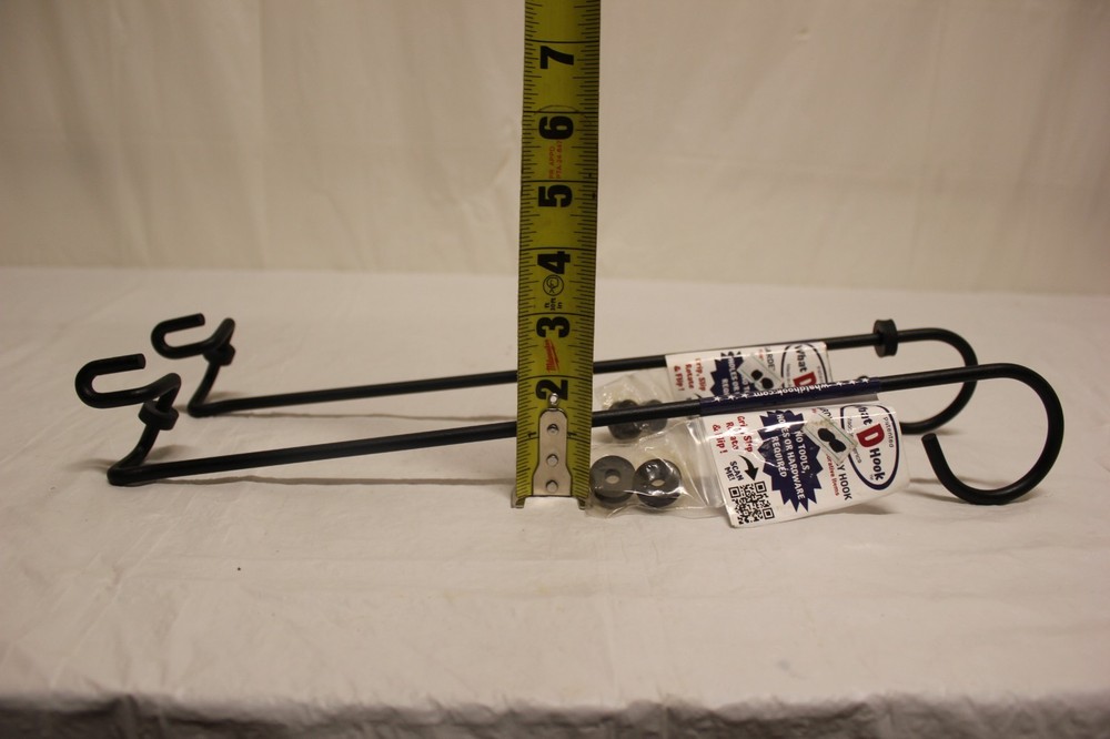2x What D Hook 3/4" Deck Rail Post Garden Display Hook No Hardware Needed G2