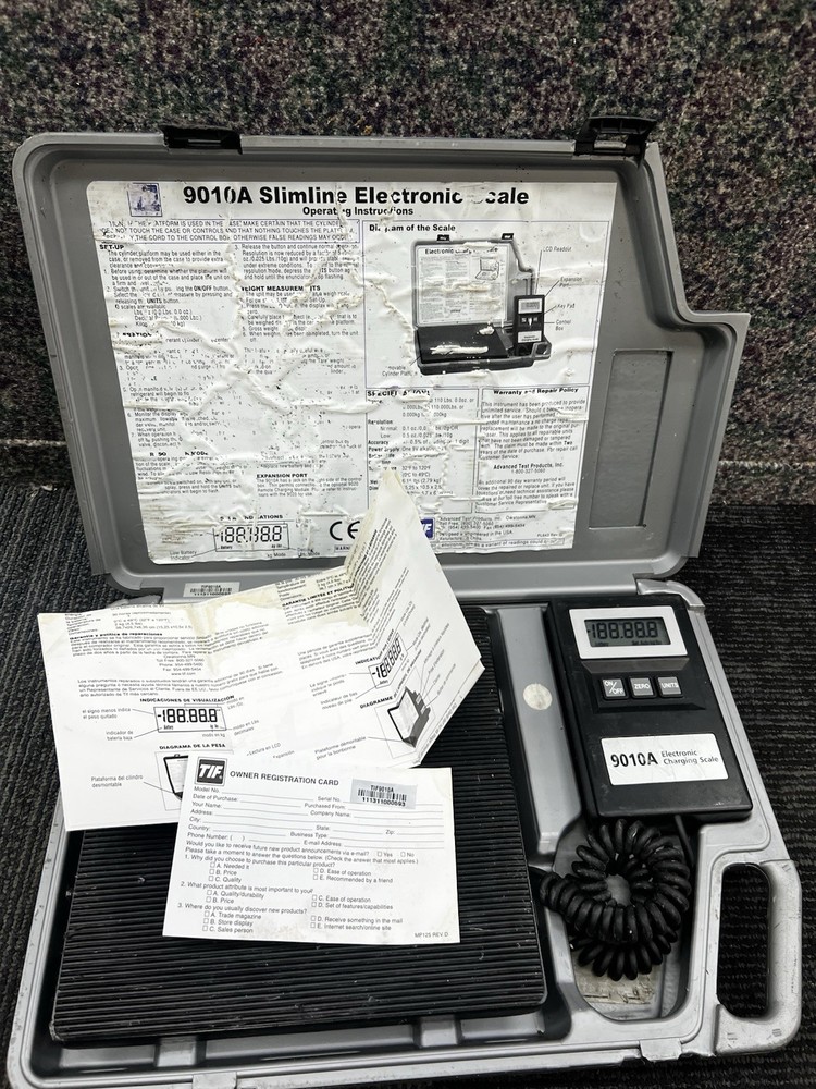 TIF 9010A Slimline Electronic Refrigerant Charging Scale