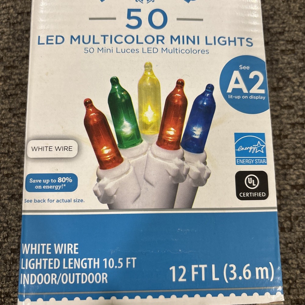 50ct LED Multicolor Mini Lights