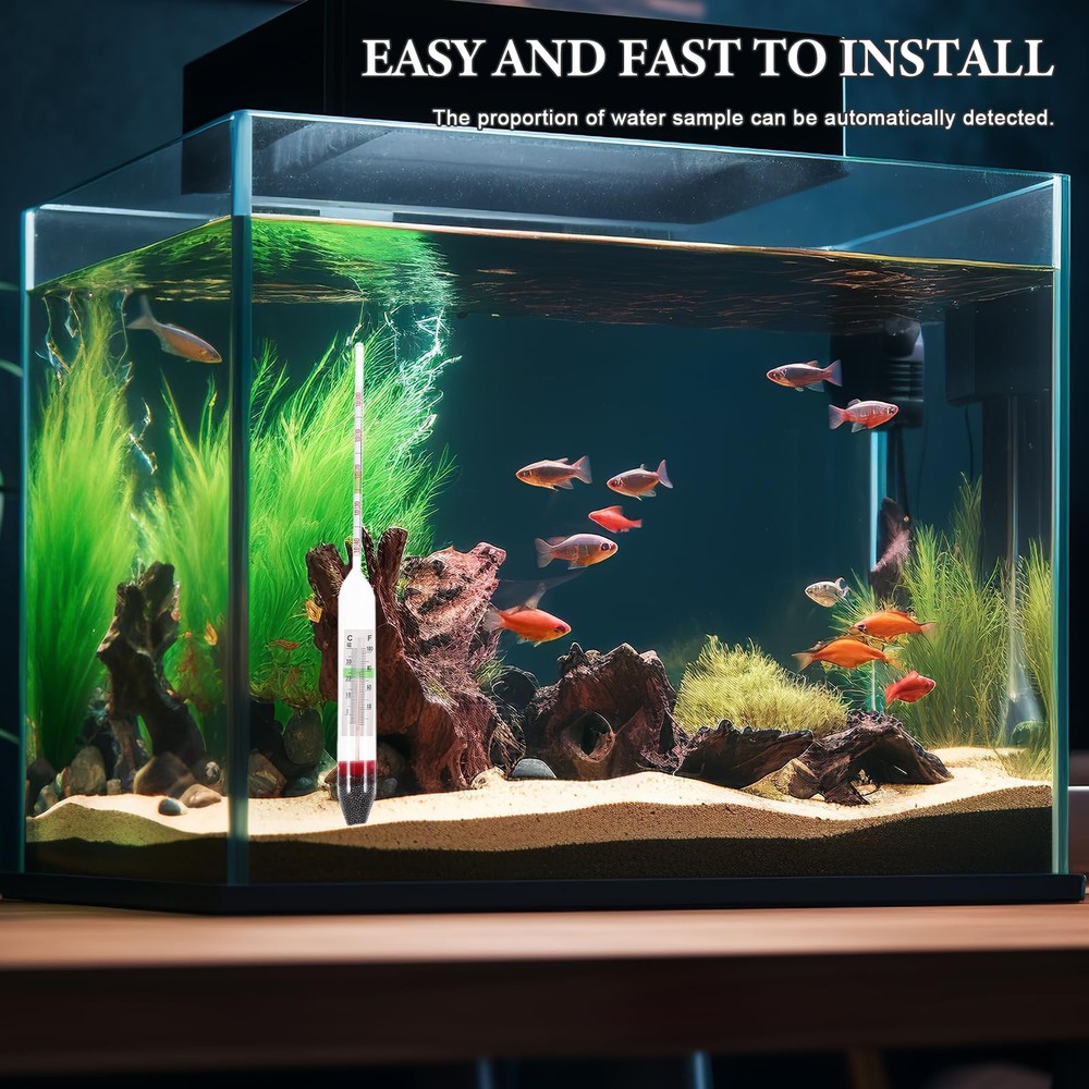 Sea Water Densitometer Brine Hydrometer High Precision Salinity Hydrometer De...