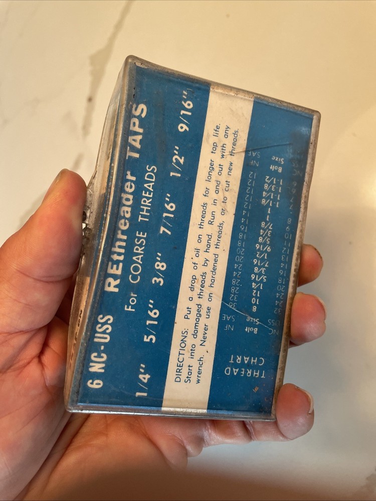 Snap On TRT-6C Coarse Hex Drive Rethreading Taps MISSING 1/4